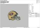 Sf Helmet Embroidery File 6 sizes