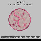 Sgcircle Embroidery File 6 sizes