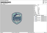 Sharkstext 2201 Embroidery File 6 sizes