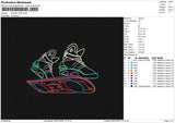 SHOES LINE Embroidery File 6 size