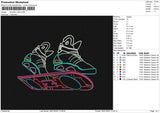SHOES LINE Embroidery File 6 size