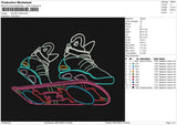SHOES LINE Embroidery File 6 size
