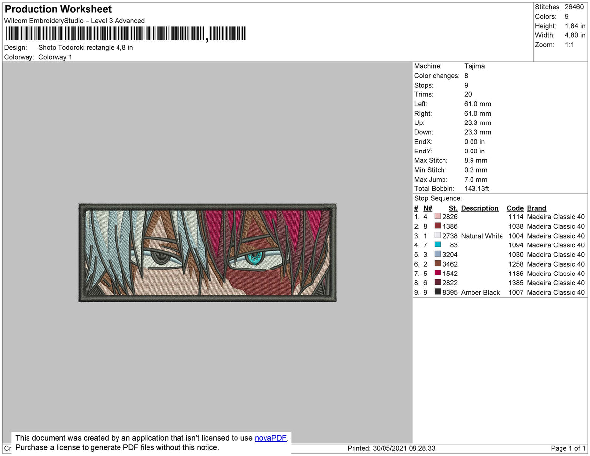 Shoto Todoroki Eyes Rectangle