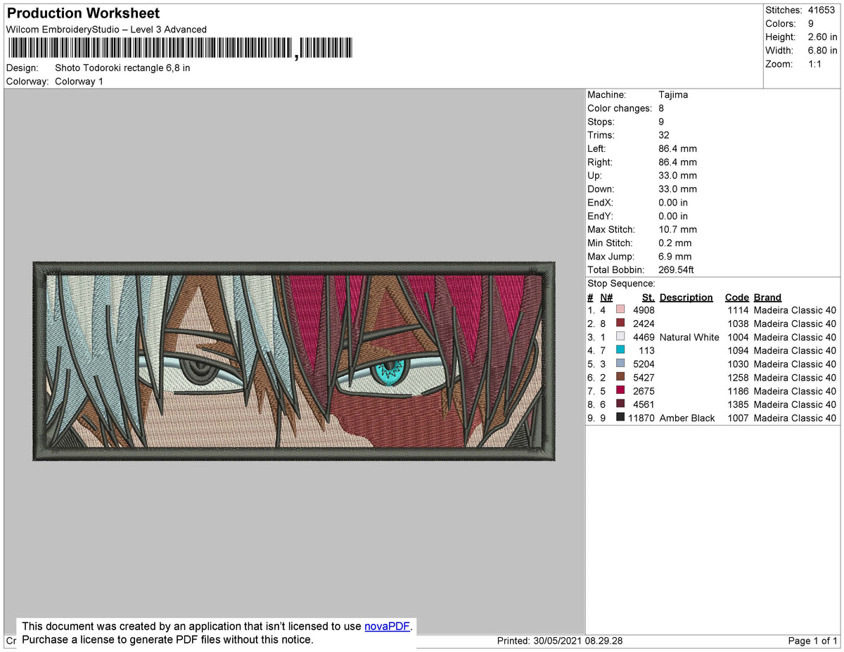Shoto Todoroki Eyes Rectangle
