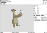 Sidicetext Embroidery File 6 sizes