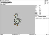 Duck 2305 Embroidery File 6 sizes