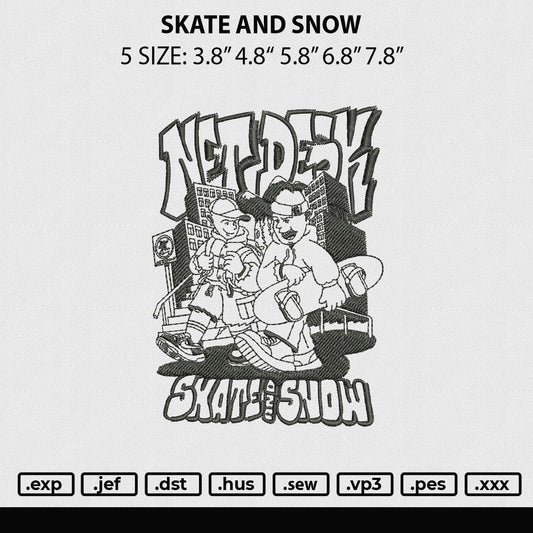 skate and snow