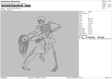 skeleton dance Embroidery