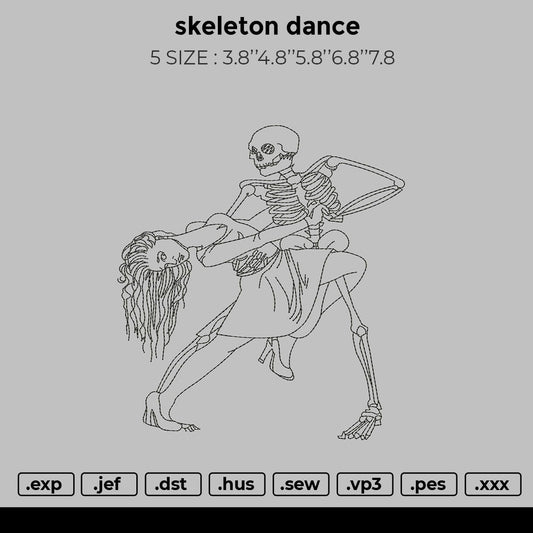 skeleton dance Embroidery