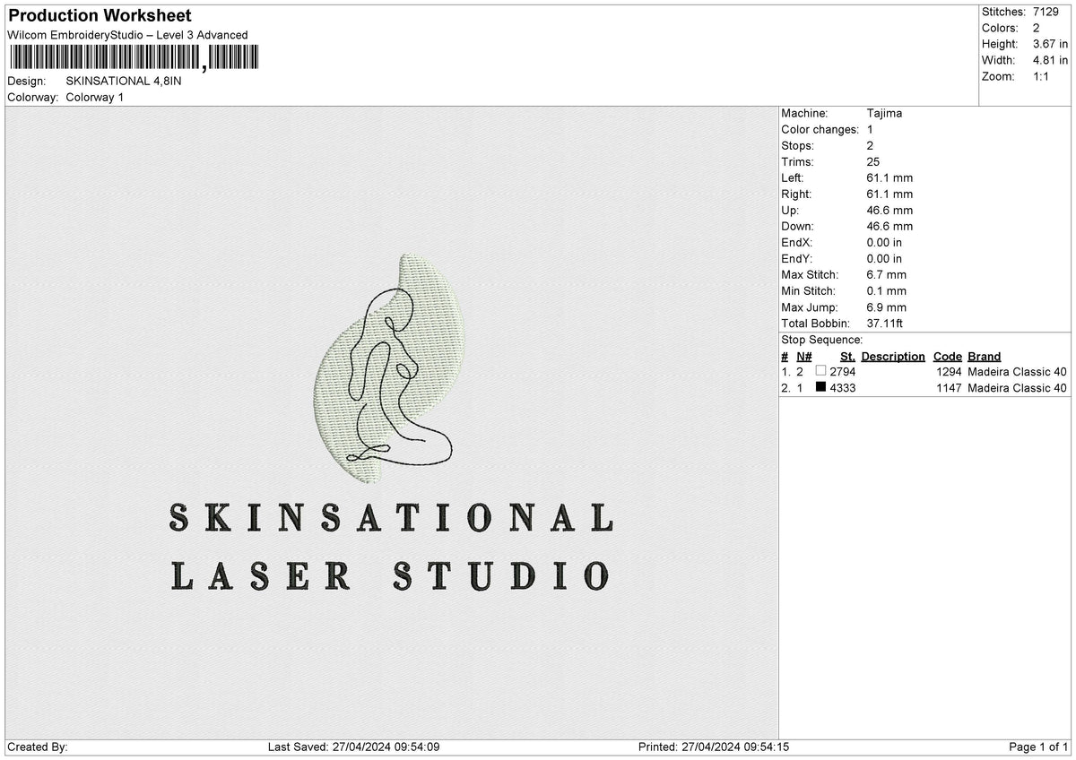 SKINSATIONAL Embroidery File 6 size
