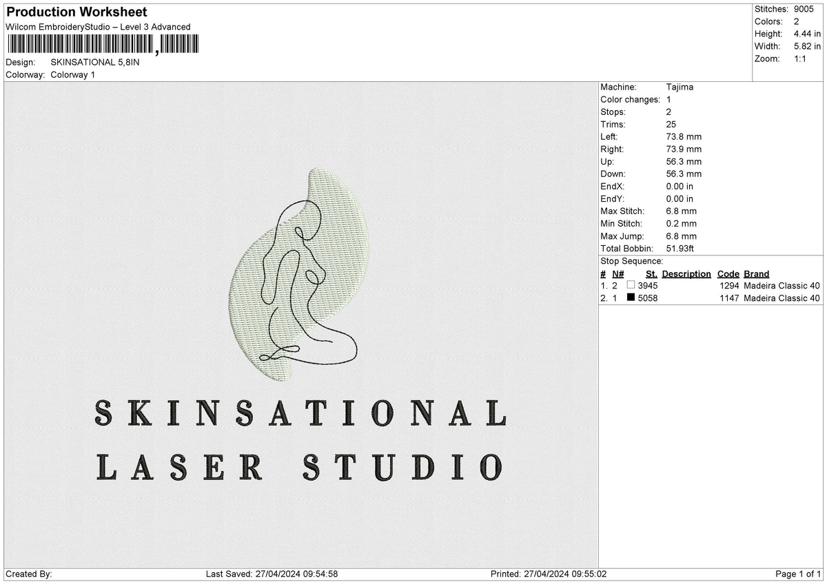 SKINSATIONAL Embroidery File 6 size