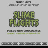 Slime Flights Embroidery File 6 sizes