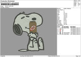 Snoopy Anw Embroidery File 6 sizes