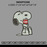 Snoopycoke Embroidery File 6 sizes