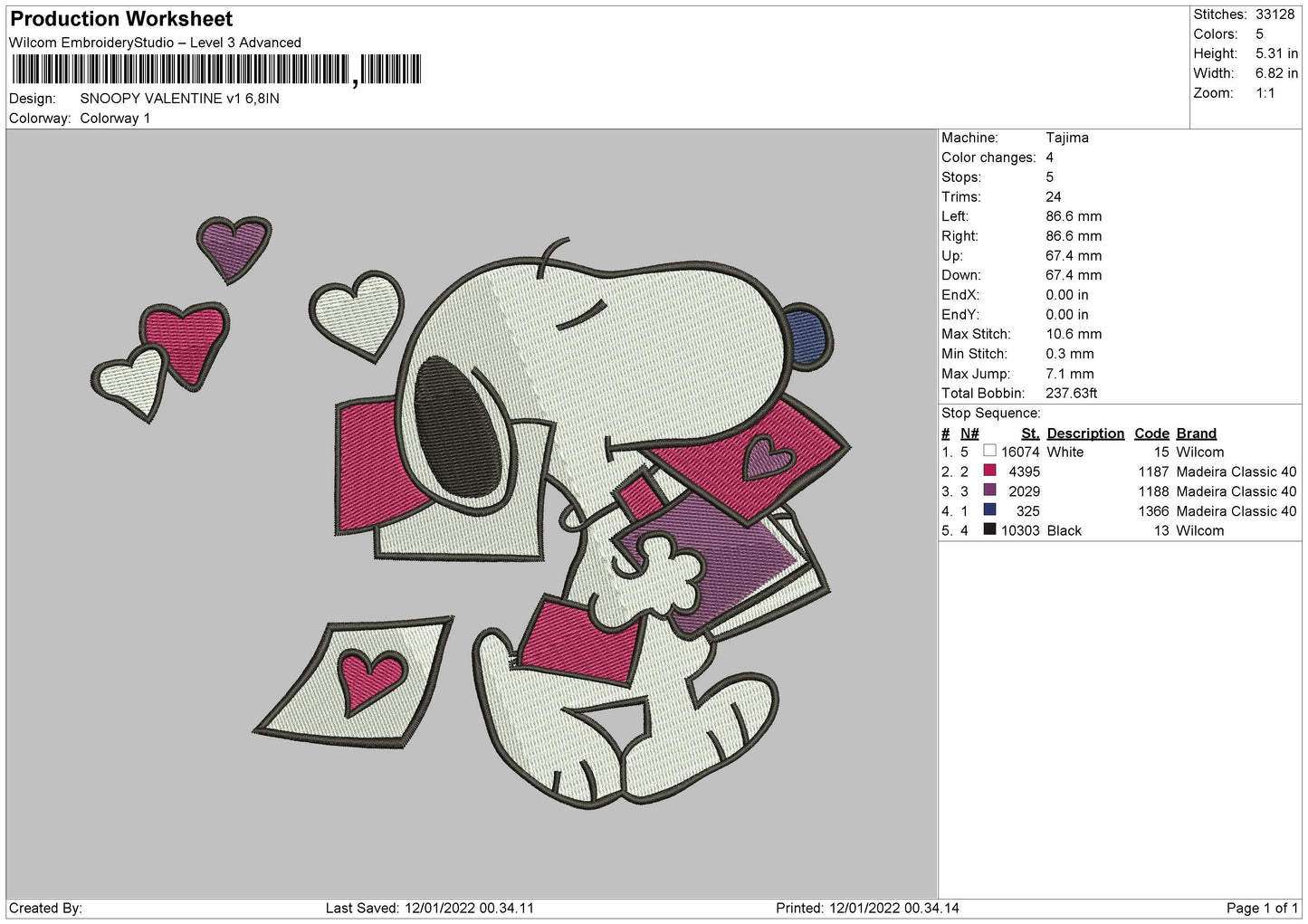 Snoopy Valentine V1