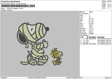 Snoopy Bandage V2 Embroidery File 6 sizes