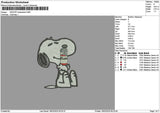 Snoopy Budweiserl Embroidery File 6 sizes