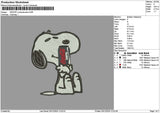 Snoopy Cola Zero Embroidery File 6 sizes