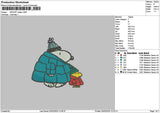 Snoopy Winter 0302 Embroidery File 6 sizes
