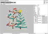 Snowmans 2810 Embroidery File 6 sizes