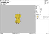Sofa V2 Embroidery File 6 sizes