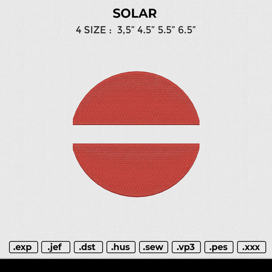 SOLAR  Embroidery