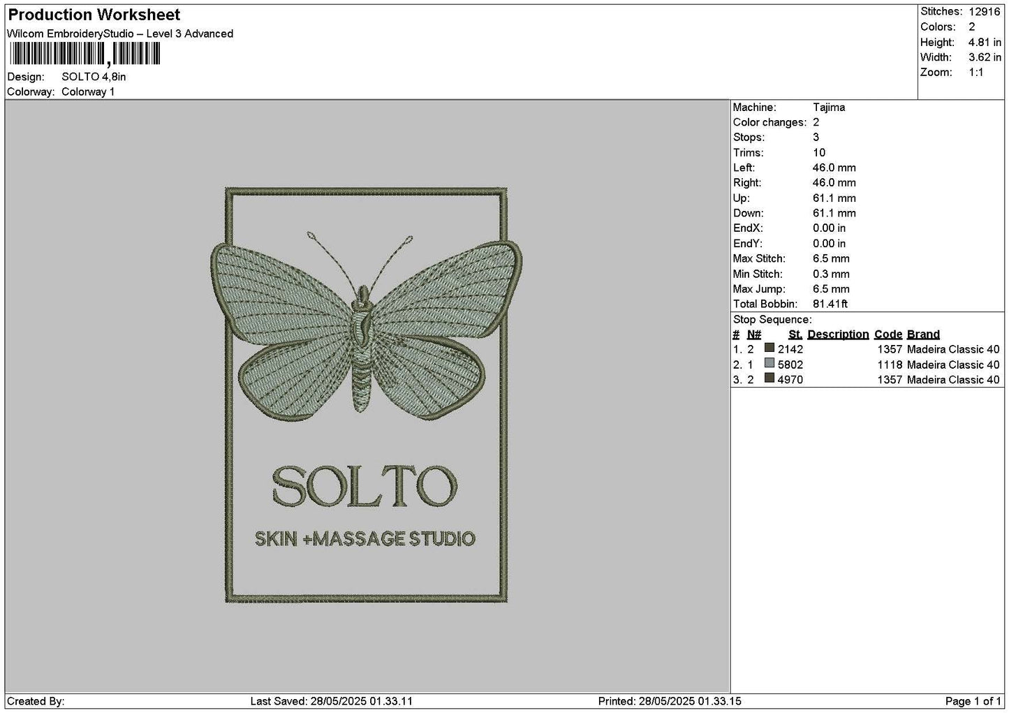 Soltotext Embroidery File 6 sizes