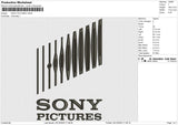 SONY PICTURES Embroidery File 6 size