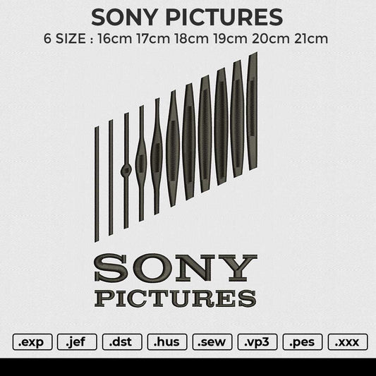 SONY PICTURES Embroidery File 6 size