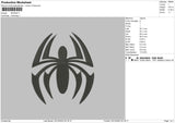 Spider Embroidery File 6 sizes