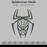 Spiderman Mask Embroidery