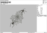 Spidersweb 02 Embroidery File 6 sizes