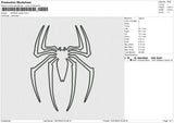 SPIDER outline Embroidery File 4 sizes