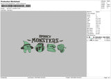 Monsters 1607 Embroidery