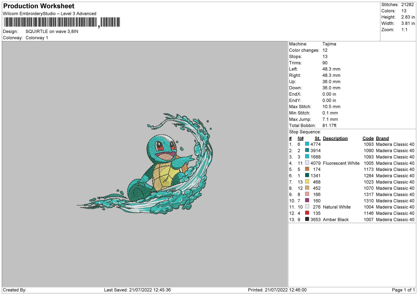 Squirtle On Wave