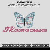 Srgrouptext Embroidery File 6 sizes