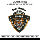STAR STRIKE Embroidery File 6 size