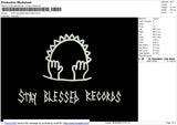 STAY BLESSED RECORDS Embroidery