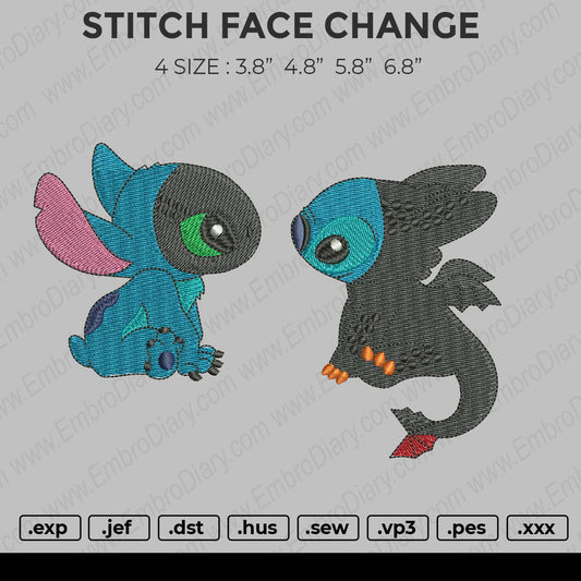 Stitch Face Change Embroidery