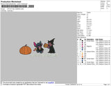 Stitch Halloween Embroidery File 4 size