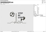 STEP BY STEP Embroidery File 6 size