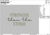 Strongertext 2107 Embroidery File 6 sizes