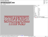 Stranger Things Embroidery