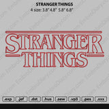 Stranger Things Embroidery