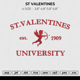 ST VALENTINES Embroidery