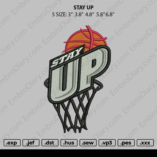 Stay Up Embroidery