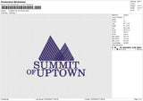 SUMMIT OF UPTOWN Embroidery File 6 size