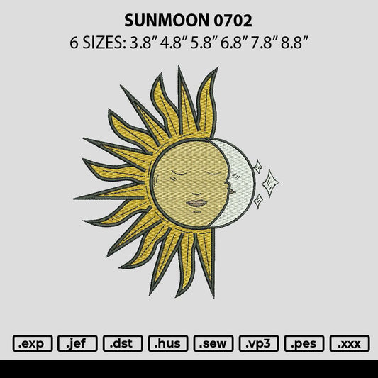 Sunmoon 0702 Embroidery File 6 sizes