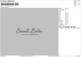 Bellatext Embroidery File 6 sizes