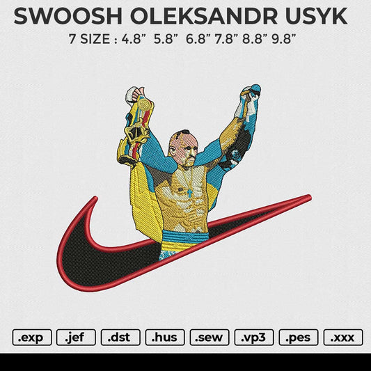 SWOOSH OLEKSANDR USYK Embroidery File 6 size